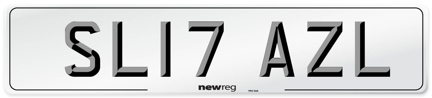 SL17 AZL Number Plate from New Reg
